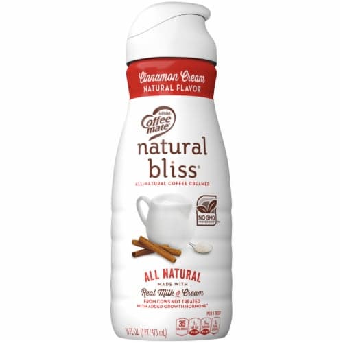 Coffee Mate Natural Bliss Cinnamon Cream All-Natural Liquid Coffee Creamer. Oz. Bottle | Dairy Creamer