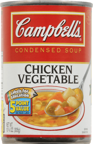 Campbells Soup, Condensed, Chicken Vegetable