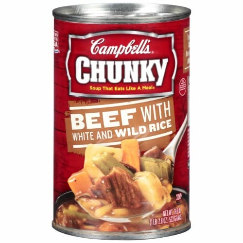 Campbell'S Chunky Beef With White And Wild Rice Soup