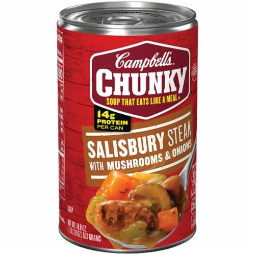 Campbells Chunky Salisbury Steak, With Mushrooms & Onions