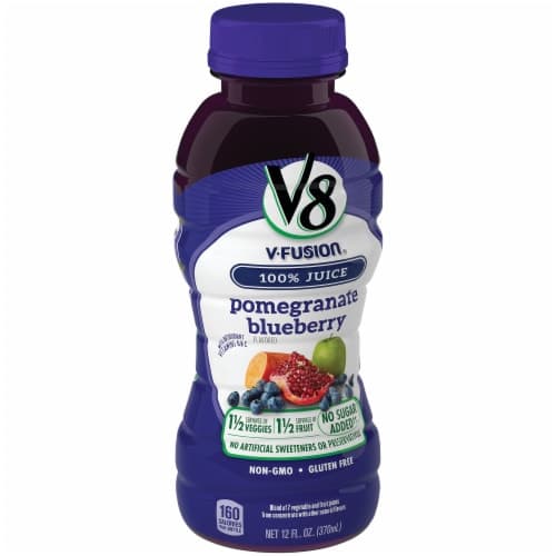V8 V-Fusion 100% Juice, Pomegranate Blueberry Flavored
