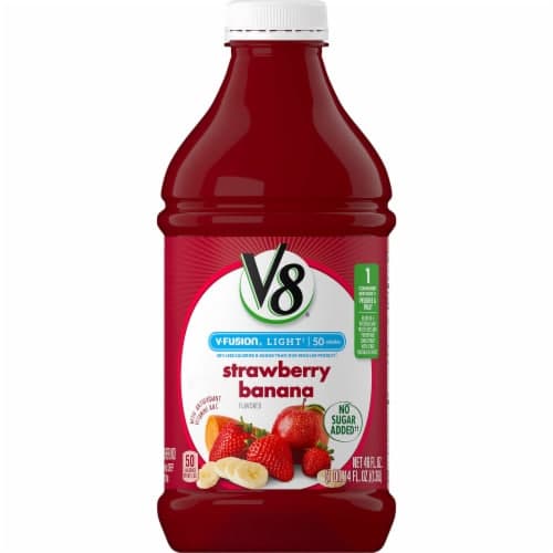 V8 Juice Blend, Light, Strawberry Banana Flavored