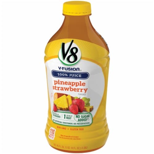 V8 V-Fusion 100% Juice, Vegetable & Fruit, Pineapple Strawberry