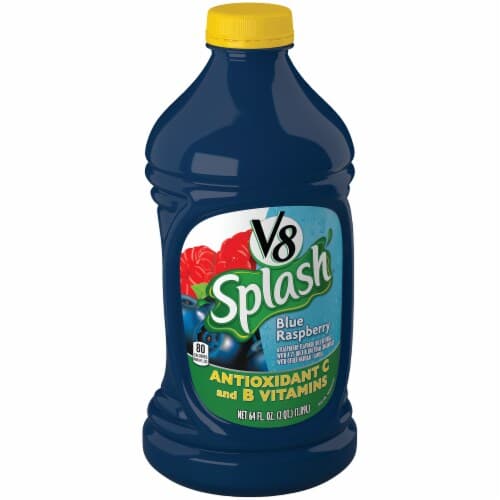 V8 Splash Blue Raspberry Juice Beverage