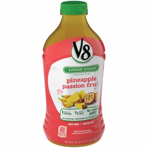 V8 Vegetable & Fruit Beverage, Pineapple Passion
