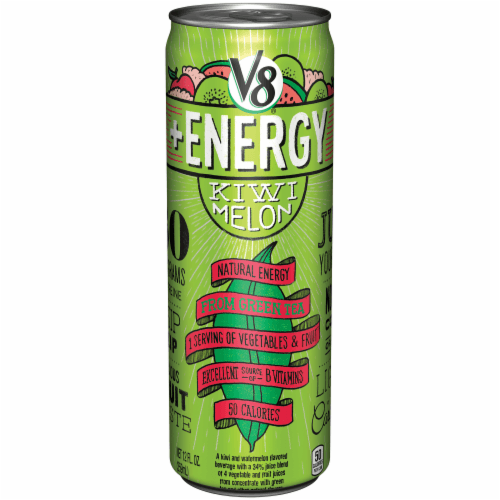 V8 +Energy Sparkling Kiwi Melon