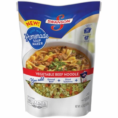 Swanson Soup Mix, Vegetable Beef Noodle