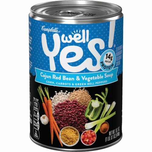 Campbells Well Yes! Soup, Cajun Red Bean & Vegetable