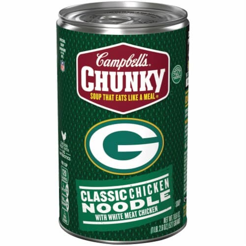 Campbell'S Chunky Classic Chicken Noodle Soup Featuring Nfl Green Bay Packers
