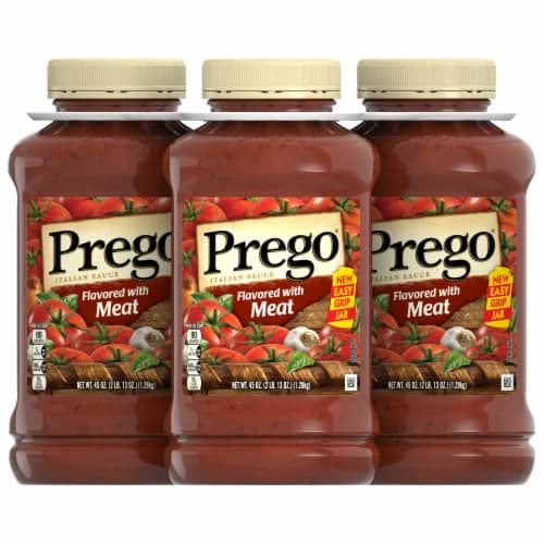 Prego Flavored With Meat Italian Pasta Sauce