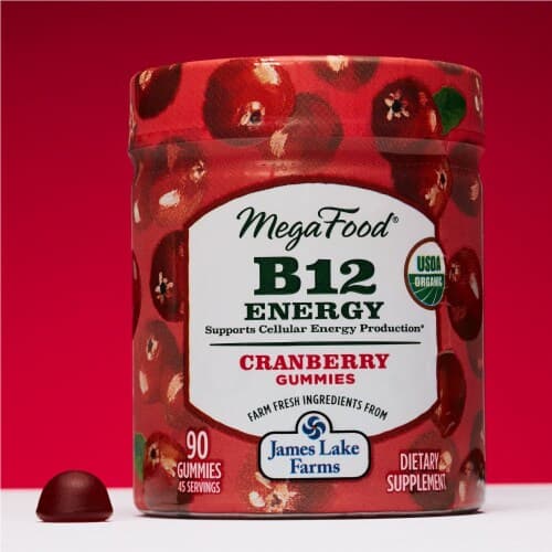 Megafood Organic B12 Energy Cranberry Gummies