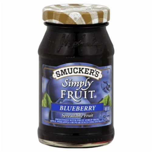 Smuckers Simply Fruit Spreadable Fruit, Blueberry