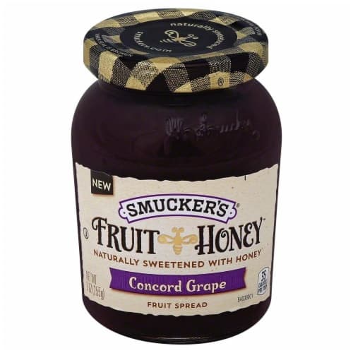 Smuckers Fruit & Honey Fruit Spread, Concord Grape
