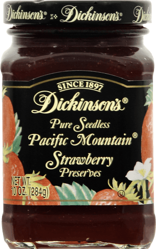 Dickinsons Preserves, Pacific Mountain Strawberry, Pure Seedless