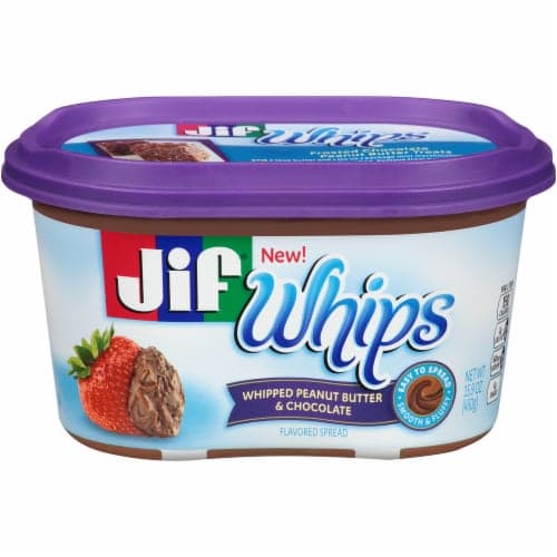 Jif Whips Spread, Whipped Peanut Butter & Chocolate