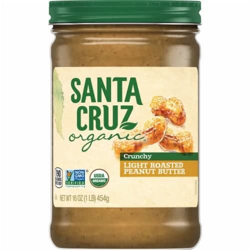 Santa Cruz Organic Peanut Butter, Light Roasted, Crunchy