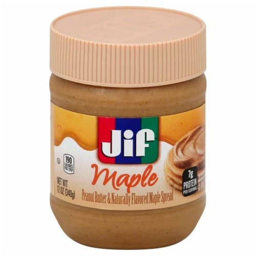 Jif Peanut Butter And Maple Flavored Spread, Maple