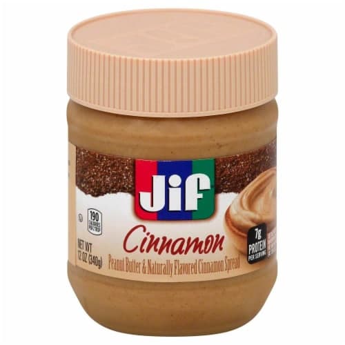 Jif Peanut Butter And Naturally Flavored Cinnamon Spread