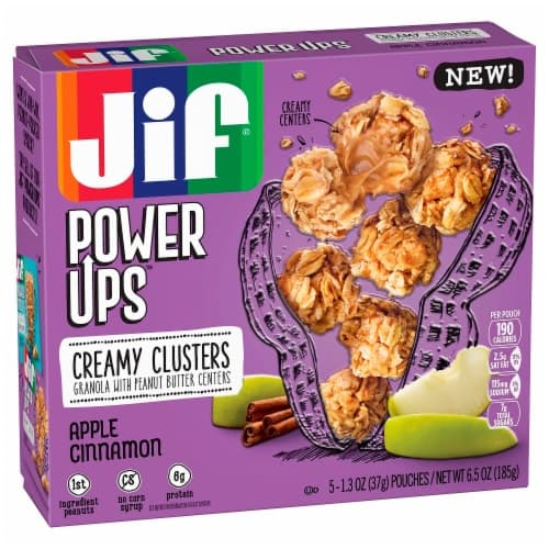 Jif Powerups Granola With Peanut Butter, Apple Cinnamon