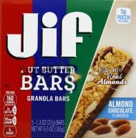 Jif Nut Butter Bars, Almond Chocolate Flavored