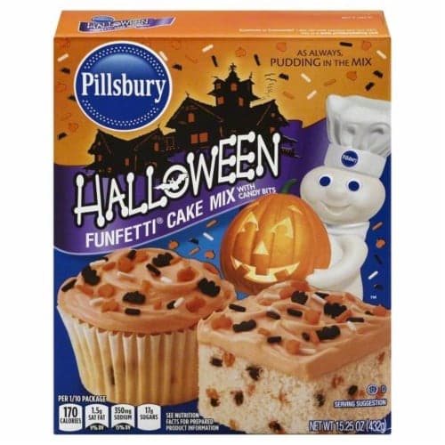 Pillsbury Funfetti Cake Mix Halloween With Candy Bits