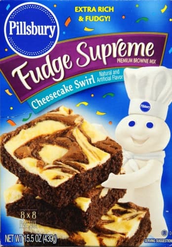 Pillsbury Chocolatier Collection Brownie Mix, Premium, Cheesecake Swirl