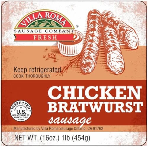 Villa Roma Chicken Brat Sausage