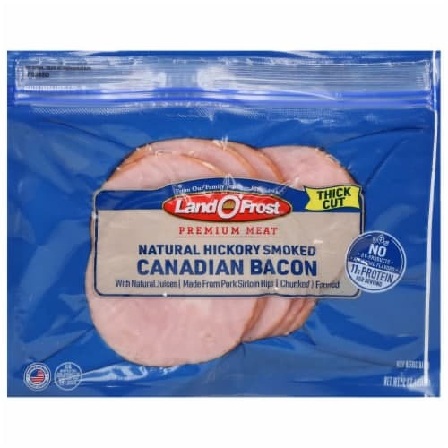 Land O' Frost Premium Meat Natural Hickory Smoked Canadian Bacon