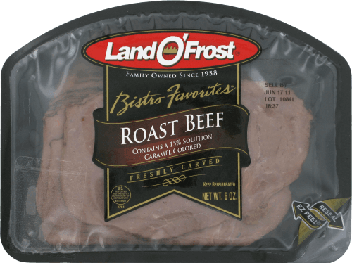 Land O'Frost Bistro Favorites Roast Beef. Tray
