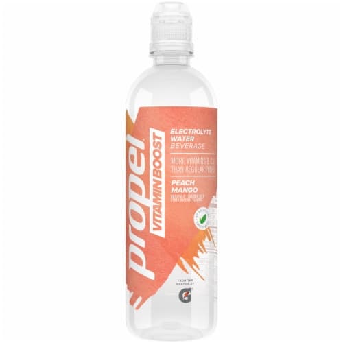 Propel Vitamin Boost Electrolyte Water Beverage Peach Mango