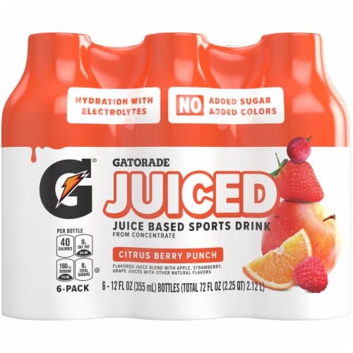 Gatorade Juiced- Juice Based Sports Drink From Concentrate Citrus Berry Punch