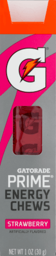 Gatorade G Series Energy Chews Prime Strawberry