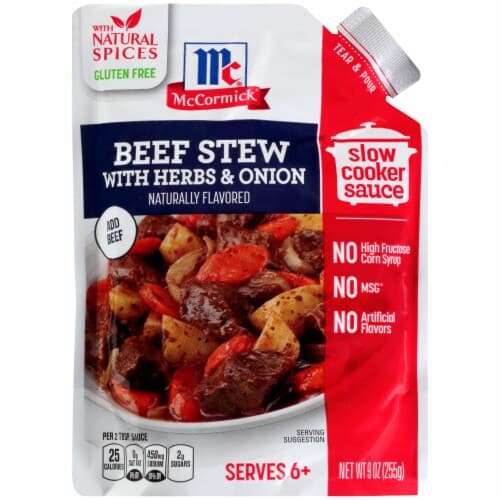 Mccormick Slow Cooker Naturally-Flavored Hearty Beef Stew With Herbs & Onions Seasoning Mix