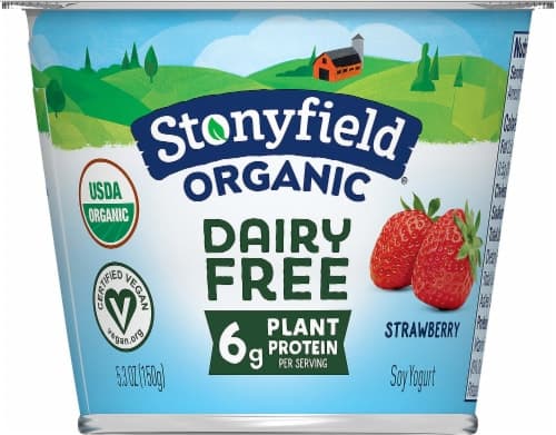 Stonyfield Organic Soy Yogurt Strawberry Dairy Free