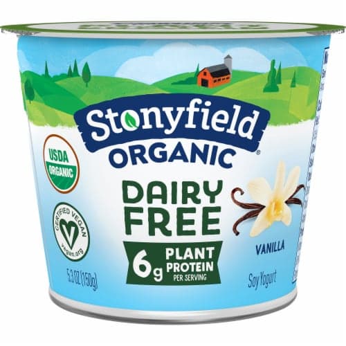 Stonyfield Dairy Free Soy Yogurt Vanilla Organic