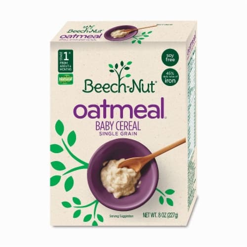 Beech Nut Homestyle Baby Cereal, Single Grain Oatmeal, Stage 1 (From About 4 Months