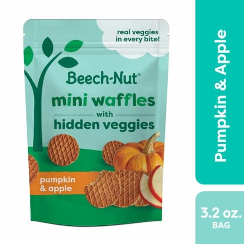 Beech-Nut Mini Waffles With Hidden Veggies Pumpkin Apple Cinnamon