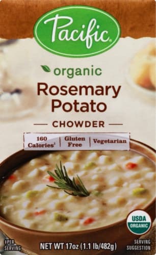 Pacific Organic Rosemary Potato Chowder Soup. Aseptic