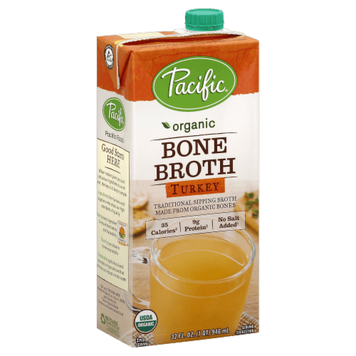 Pacific Organic Turkey Bone Broth. Oz. Carton