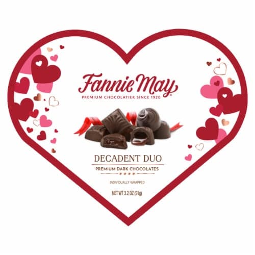Fannie May Decadent Duo Assorted Chocolates Valentine Candy