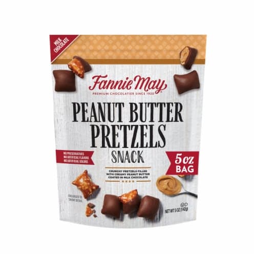 Fannie May Peanut Butter Pretzel Snack Mix Premium Bag