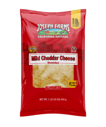 Joseph Farms Shredded Mild Cheddar Cheese