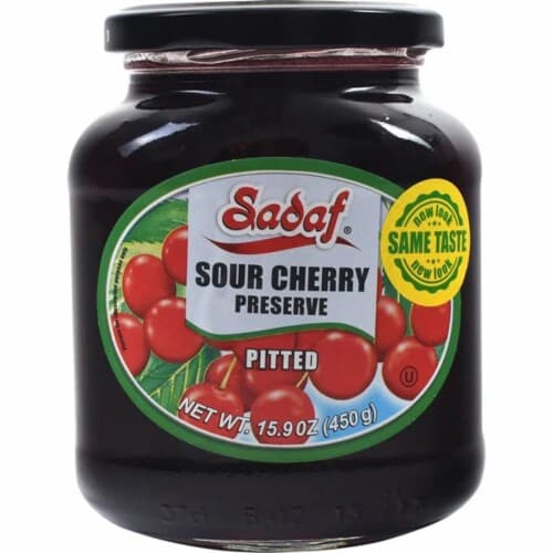 Sadaf Sour Cherry Pitted Preserves