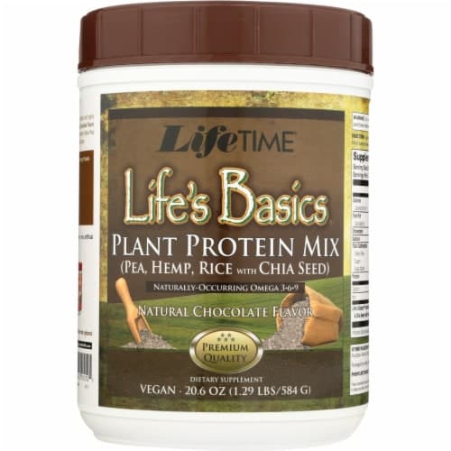 Lifetime'S Life Basics Chocolate Plant Protein Mix