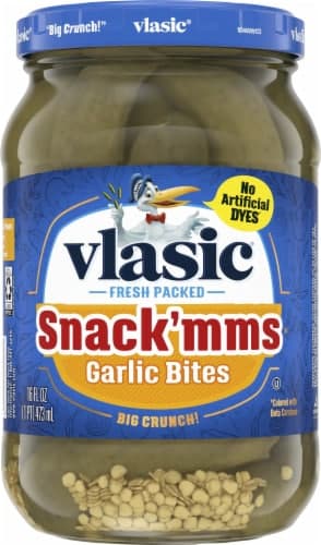 Vlasic Snack'Mms Fresh Packed Garlic Bites Pickles