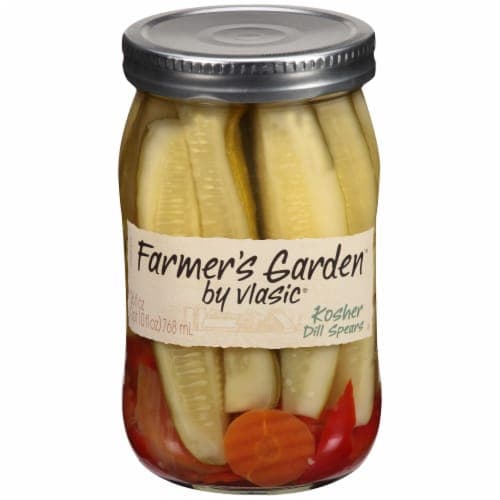 Farmer'S Garden By Vlasic Kosher Dill Pickle Spears. Oz. Jar
