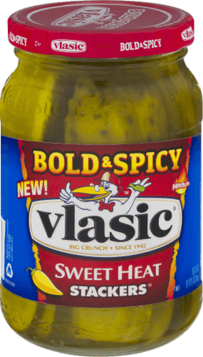 Vlasic Bold & Spicy Sweet Heat Stackers Pickles. Oz. Jar