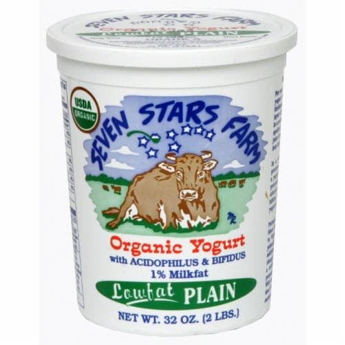 Seven Stars Farm Yogurt, Organic, Lowfat, Plain