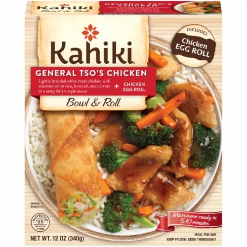 Kahiki Bowl & Roll General Tso'S Chicken + Chicken Egg Roll