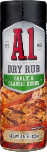 A.1. Garlic & Classic Herbs Dry Rub Container